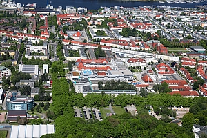 Luftaufnahme Campus Schillingallee in Rostock
